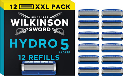 WILKINSON SWORD - Hydro 5 Rasierklingen 12 Nachfüllpackungen für Herren