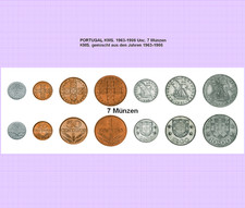 PORTUGAL  KMS. 1963-1986 Unc. 7 M&uuml;nzen 6495#