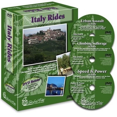 Global Ride: Italy Series Virtual Cycling DVDs Boxed Set