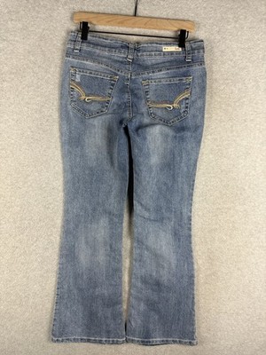 Vintage LEI Jeans Womens 32” Hipster Flare Blue Bootcut Low Rise