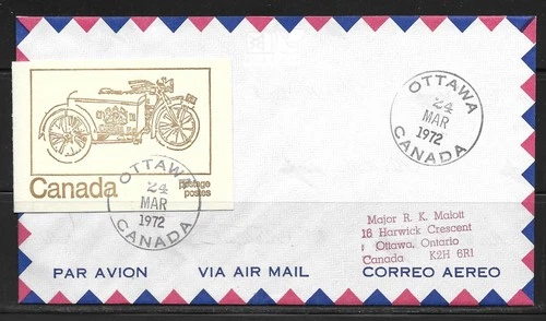 Canada 1972 Caricature #BK69 booklet, First Day Cover, rare on cover