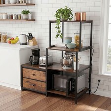 Kitchen Drawer Shelf Coffee Condiment Rack Microwave Mini Fridge Station Organis
