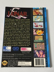 Lunar: Eternal Blue (Sega CD, 1995) Complete - W/reg Card And WD MERCH INSERT