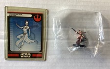 NEW sealed Star Wars Miniatures Princess Leia Captive 12/60 Card scratched WOTC