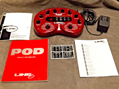 Line 6 POD 2.0 Multi-Effects Guitar Effect Pedal FREE SHIPPING with AC adapter