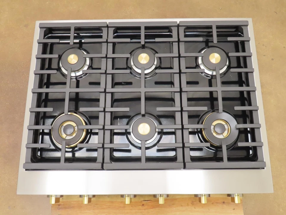 Monogram Statement Series ZGU366NT2SS 36" Slide-In Professional Gas Rangetop Pic - Image 4 of 4