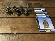 Star Wars Miniatures Clone Wars Neimoidian Warrior Lot of 6 W/ Cards - Gunray