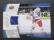 2013-14 Upper Deck Series 1 Brian Leetch UD Game Jersey Patch #GJ-BL Rangers HOF