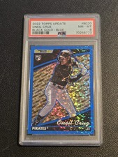 2022 Topps Update #BG-20 Oneil Cruz Topps Black Gold Blue PSA 8