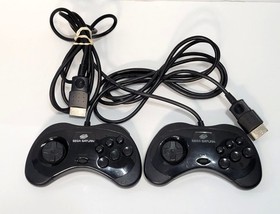 Sega Saturn Console Bundle + 8 Games 2 Controllers Stunner Light Gun New PSU 