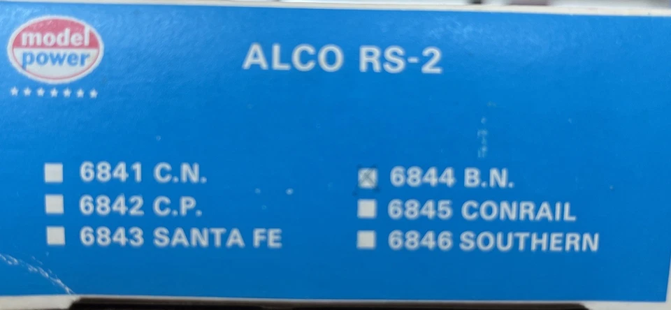 HO Scale Model Power ALCO RS-2 Diesel Locomotive Burlington Northern 4052 - 6844 - Image 4 of 4