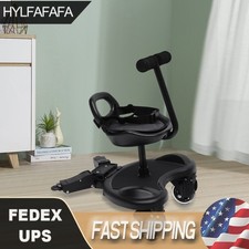 Standing Platform Buggy Board + Saddle Seat Child Rider Stroller Attachment