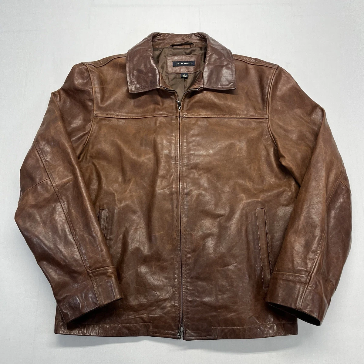 banana republic leather bomber jacket products for sale | eBay