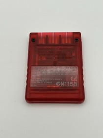 PlayStation 2 PS2 Memory Card 8MB OEM Sony Magic Gate Red