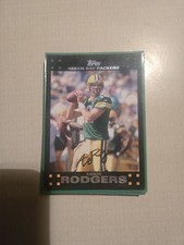 2007 Topps Aaron Rodgers PSA Mint 9 Football Card #18 Green Bay Packers NFL