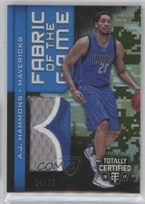 2016-17 Panini Totally Certified Camo 14/25 AJ Hammons #29 4v2
