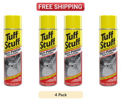 4 pack Tuff Stuff Multi Purpose Foam Cleaner for Car Detailing, 22 oz