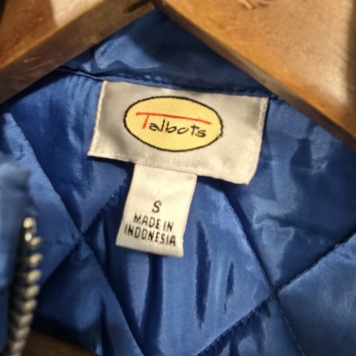Talbots Vest Womens Small Puffer Blue Quilted Synthetic Full Zip Insulated - Picture 3 of 10