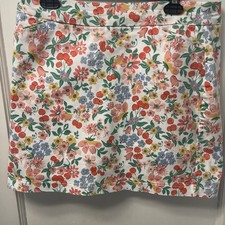 Croft  Barrow Effortless Stretch Skort Bright Multicolor Floral Women  s Size 12