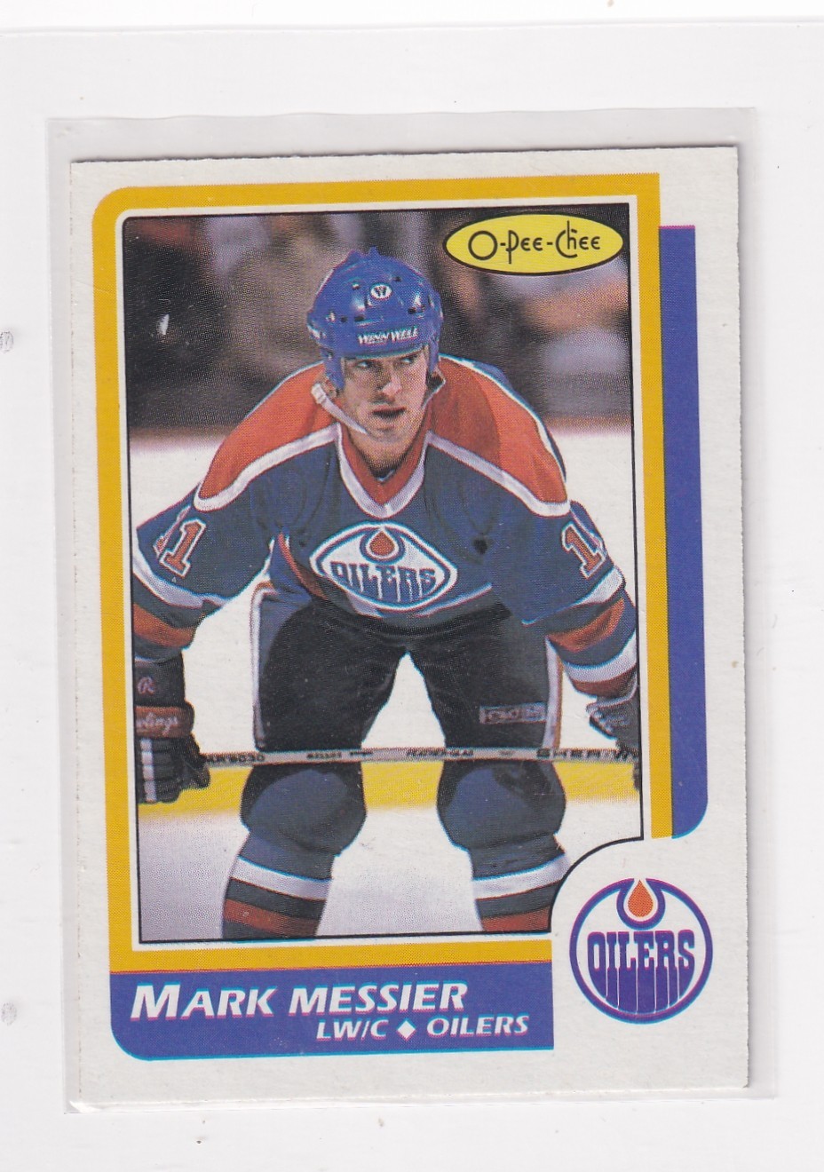 1986-87 O-Pee-Chee # 186 Mark Messier Nice Card