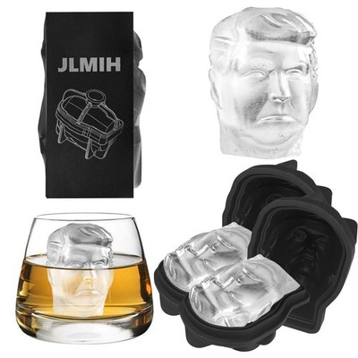 3D Ice Cube Tray,1.8'' Clear Ice Cube Maker for Whiskey&Cocktails & Bourbon lo...