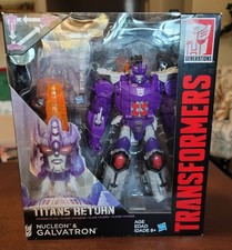 Voyager Galvatron and Nucleon   Transformers Generations Titans Return Hasbro