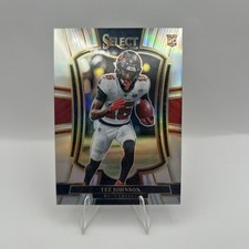 2025 Panini Select - Premier Level Tez Johnson #138 Silver Prizm (RC)