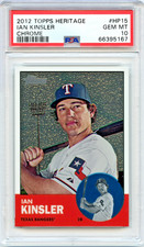 2012 Topps Heritage IAN KINSLER Chrome 0996/1963 PSA 10 Rangers #HP15 *Pop 2