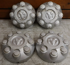 4 Used 2003-2013 Dodge Ram 2500 3500 Non Dually Center Caps Silver 52121450aa 4 Used 2003-2013 Dodge Ram 2500 3500 Non Dually Center Caps Silver 52121450aa