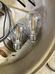 NEW Pam Clock Style,Advertising ,LED Light Bulbs Set of (2) SAFE For FACE-DIAL