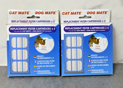 Lot of 4 Replacement Filter Cartridges Cat Mate Dog Mate Fountains #339 NEW