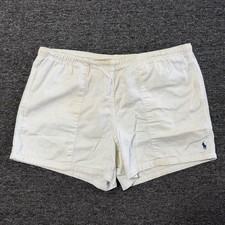 Polo Ralph Lauren Classic White Costal Summer Casual Shorts Vintage 90s Sz M