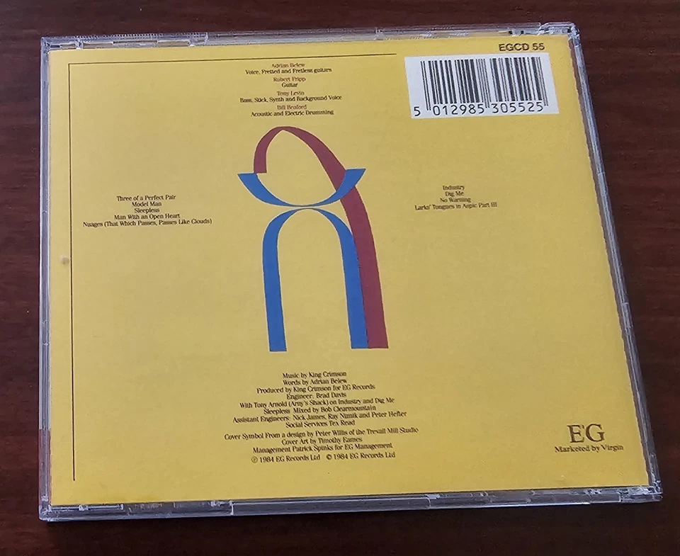 King Crimson - Three of a Perfect Pair (1984) CD reissue in Excellent condition. - Image 2 of 3