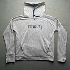 Under Armour Hunt Gray Cowl Neck Pullover Sweatshirt Women's Size Medium