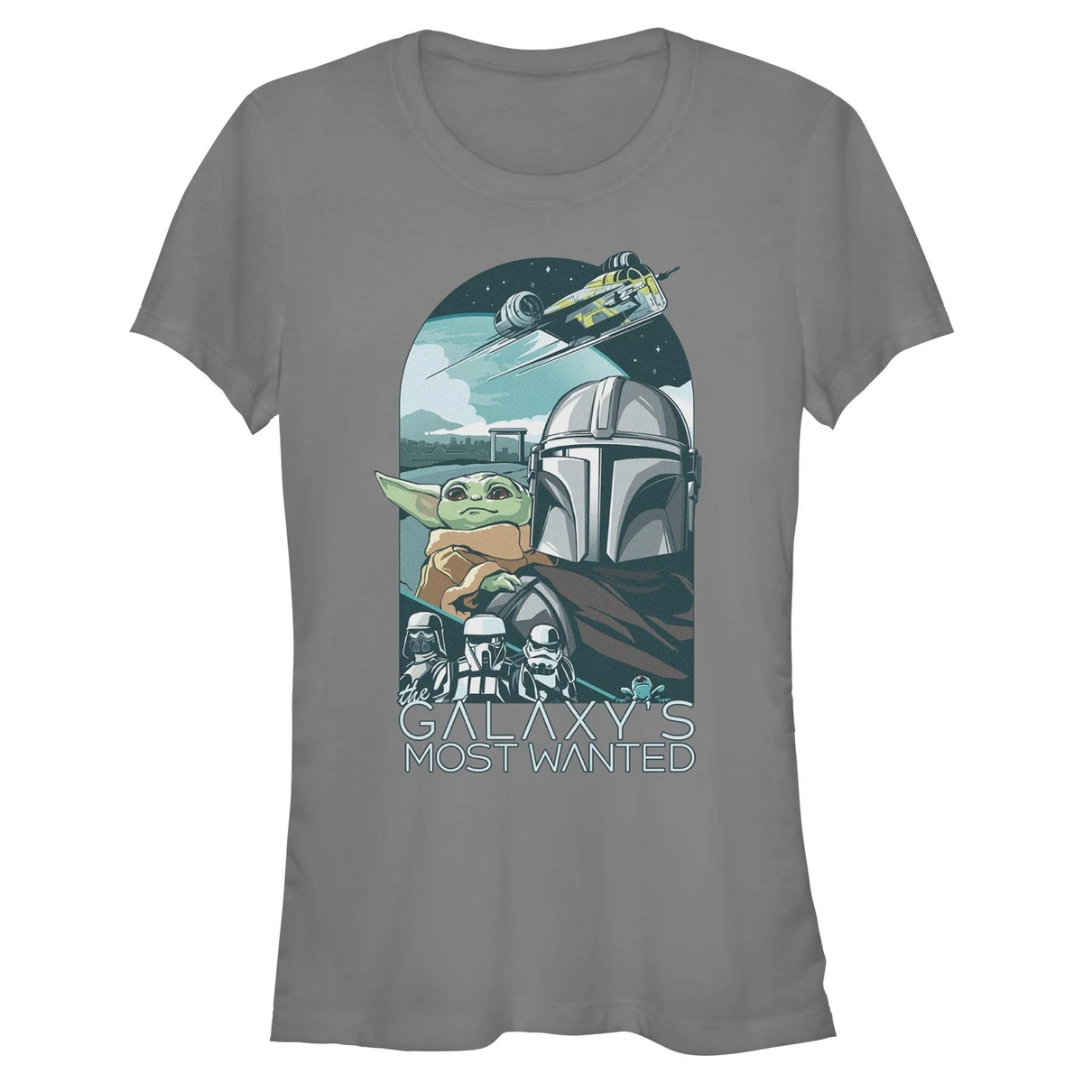 STAR WARS Greenhouse Girls Short Sleeve Tee Shirt, White