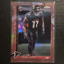 Topps Chrome Rookie Jalon Walker Atlanta Falcons Pigskin Refractor 