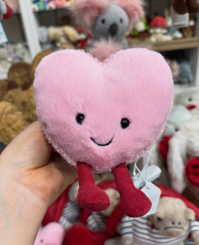 Jellycat Amuseables Colette Pink Heart Macaron Plush Valentine's