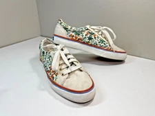 Keds x Rifle Paper Co Jump Kick Line Lottie Floral Flower Canvas Sneakers Sz 8