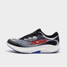 Big Kids' HOKA Rincon 4 Running Shoes Black/Cobalt Blue 1168874 001
