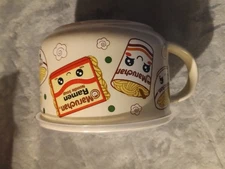 22 oz Microwave Oven Safe Pottery Soup Mug/Bowl with Vented Lid