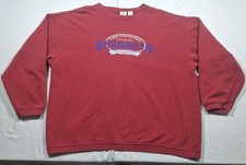Vintage Embroidered Women's Levi Strauss  CO. Large Maroon Crewneck Sweatshirt