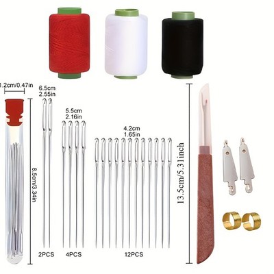 Precision-Made User Friendly Easy to Install Easy Thread Hand Sewing Needles Set