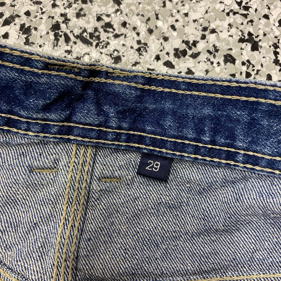 Vintage Hurley Denim Shorts Jean Shorts Size 29x11 Cargo Carpenter Jorts Y2K - Image 3 of 4