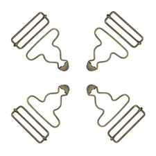 4 Pairs 50 mm Metal Overalls Buckles , Bronze Bib Suspenders Clip Clasp Hook ...