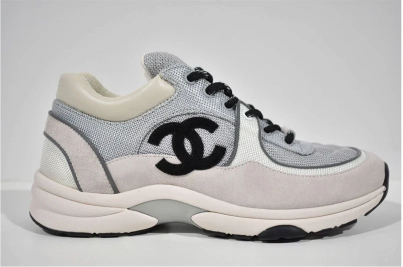 Gray chanel sneakers store
