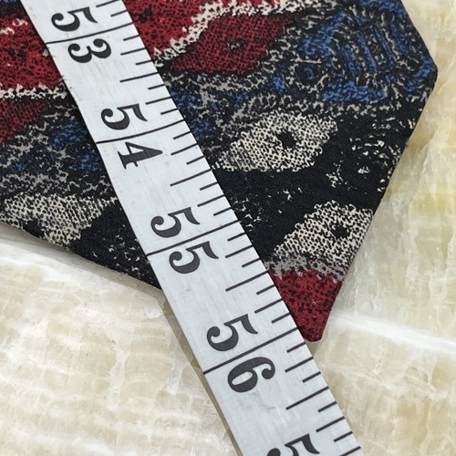 Coogi Australia Azul Rojo Multicolor Tapiz Patrón Cuello Corbata Seda Hecha a Mano EE. UU. - Imagen 6 de 7