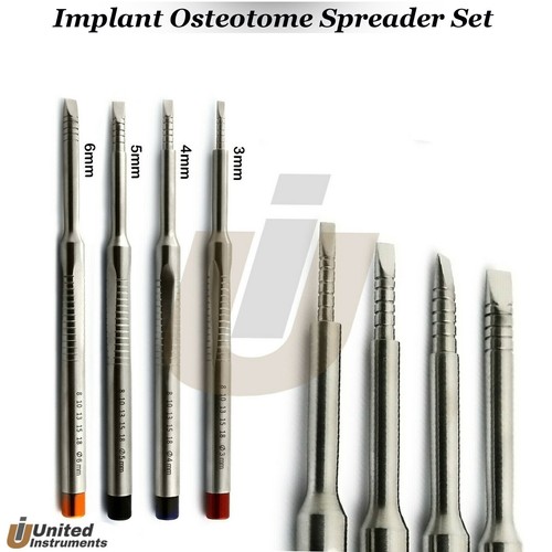 7er Set Zahn Implantat Spreizer Meißel Knochenschleifer Brecher Holzhammer Nylon - Bild 2 von 5