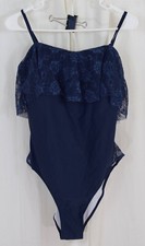 Cupshe Women's One Piece Lace Swimsuit Navy Size XL