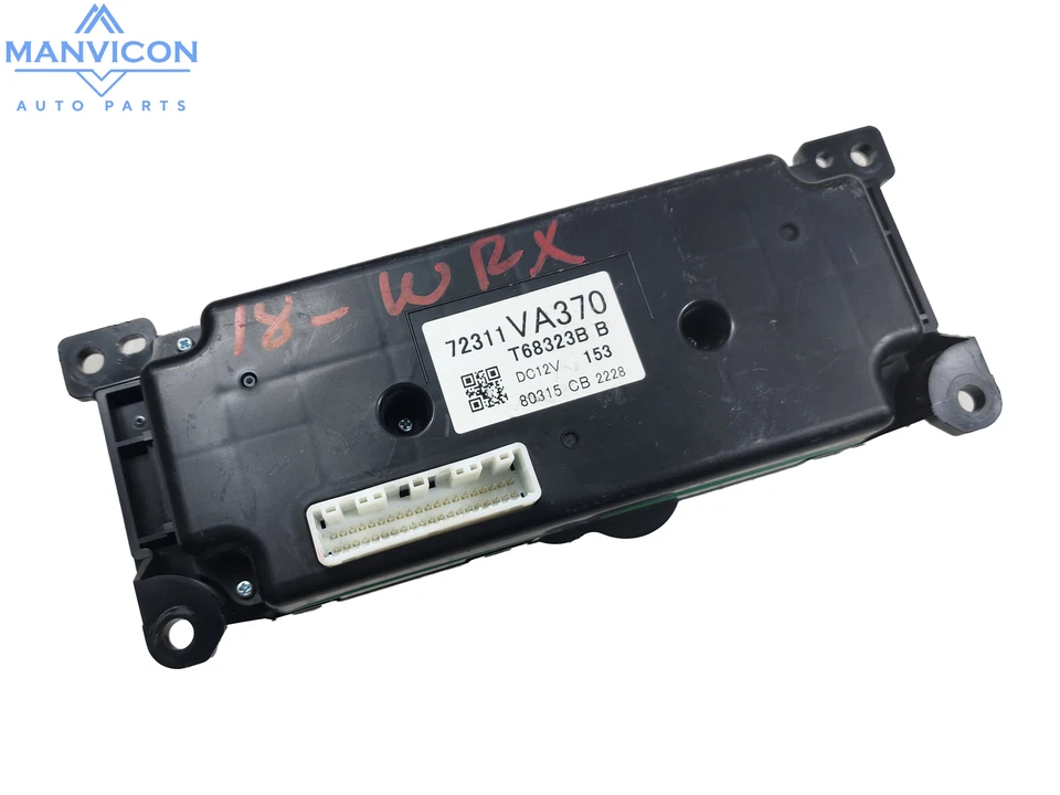 2018-2020 Subaru WRX AC Heater Climate Temperature Control Unit 72311VA370 OEM - Image 4 of 4