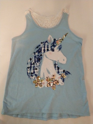 Sequin Crochet Back Tank Top Shirt 